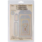 Picture of Sizzix Framelits Dies By Tim Holtz 8/Pkg Tag Collection