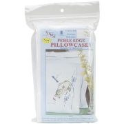 Picture of Stamped Pillowcases W/White Perle Edge 2/Pkg Fish