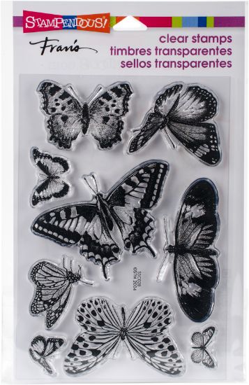 Picture of Stampendous Perfectly Clear Stamps 4"X6" Butterflies