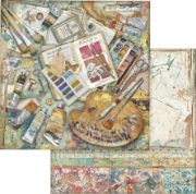 Picture of Stamperia Double-Sided Paper Pad 8"X8" 10/Pkg Atelier Des Arts, 10 Designs/1 Each