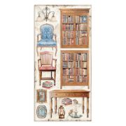 Picture of Stamperia Collectables Double-Sided Paper 6"X12" 10/Pkg-Vintage Library