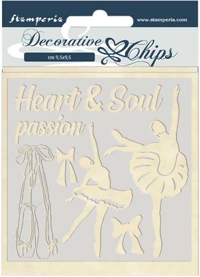 Picture of Stamperia Decorative Chips 5.5"X5.5"-Passion Dancer