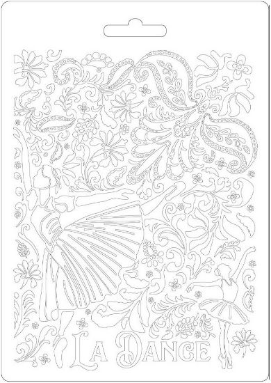 Picture of Stamperia Soft Maxi Mould A5 Dancer, Passion