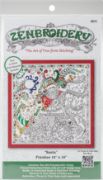 Picture of Zenbroidery Stamped Embroidery 10"X10" Christmas Santa