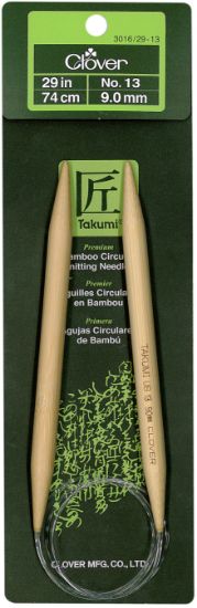 Picture of Takumi Bamboo Circular Knitting Needles 29" Size 13/9mm