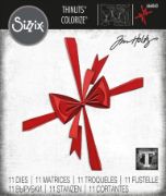 Picture of Sizzix Thinlits Dies By Tim Holtz 11/Pkg-Bowtied Colorize