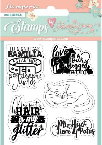 Picture of Stamperia Cling Stamps-Labels, Circle Of Love