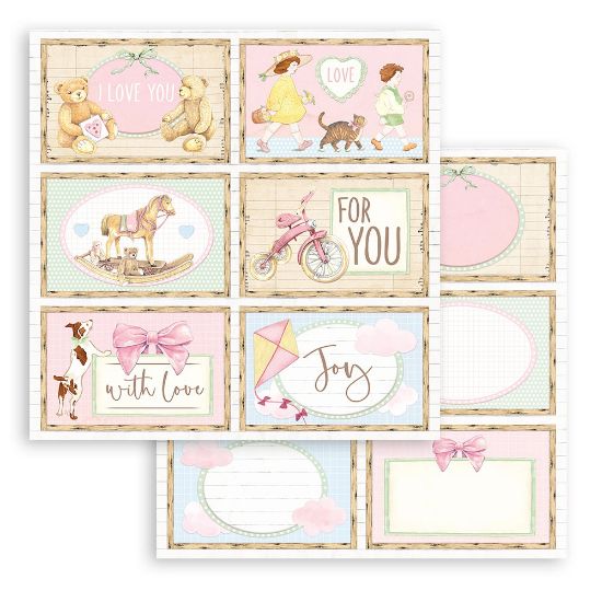 Picture of Stamperia Double-Sided Cardstock 12"X12"-6 Cards, Day Dream