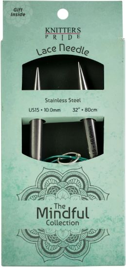 Picture of Knitter's Pride-Mindful Fixed Lace Circular Needles 32"-Size 15/10mm