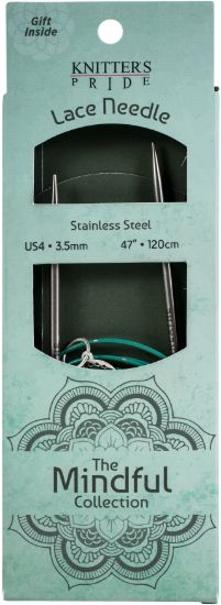 Picture of Knitter's Pride-Mindful Fixed Lace Circular Needles 47"-Size 4/3.5mm