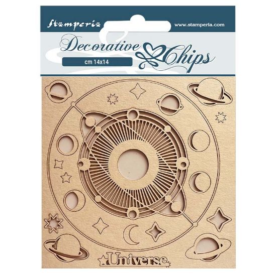 Picture of Stamperia Decorative Chips 5.5"X5.5"-Cosmos Infinity Universe