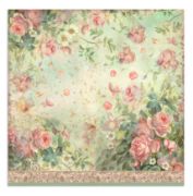 Picture of Stamperia Polyester Fabric 12"X12" 4/Pkg-Rose Parfum