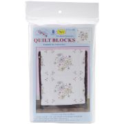 Picture of Stamped White Quilt Blocks 18"X18" 6/Pkg Fluttering Butterflies