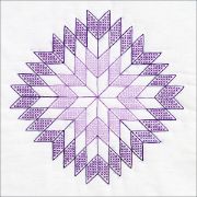 Picture of Stamped White Quilt Blocks 18"X18" 6/Pkg Lone Star