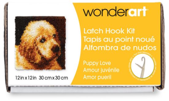 Picture of Wonderart Latch Hook Kit 12"X12" Puppy Love
