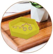 Picture of Wood Hexagon Mini Tray 3/Pkg 