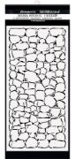 Picture of Stamperia Stencil 4.72"X9.84" Stone Wall, Lady Vagabond Lifestyle