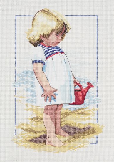 Picture of Summer Afternoon Counted Cross Stitch Kit 10"X14" 14 Count