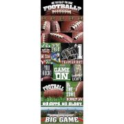 Picture of Real Sport Die-Cut Cardstock Stickers 4.25"X13" Football Graphic