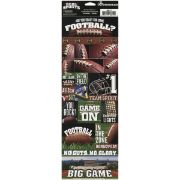 Picture of Real Sport Die-Cut Cardstock Stickers 4.25"X13" Football Graphic