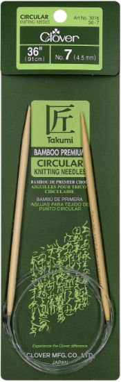 Picture of Takumi Bamboo Circular Knitting Needles 36" Size 7/4.5mm