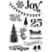 Picture of Simple Vintage Christmas Lodge Photopolymer Clear Stamps