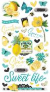 Picture of Simple Vintage Lemon Twist Chipboard Stickers 6"X12"  