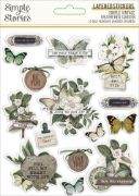 Picture of Simple Vintage Weathered Garden Layered Stickers 15/Pkg-