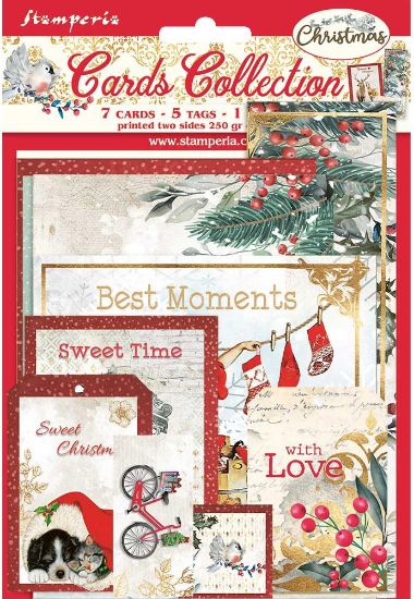 Picture of Stamperia Cards Collection-Romantic Christmas