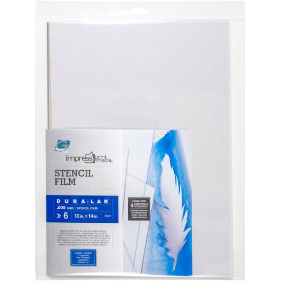 Picture of Impress Stencil Films 6/Pkg 10"X14"