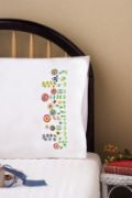 Picture of Stamped Pillowcase Pair For Embroidery 20"X30" Whimsy Floral