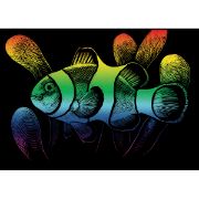 Picture of Rainbow Foil Engraving Art Mini Kit 5"X7" Clownfish