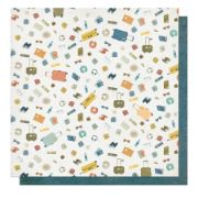 Picture of PhotoPlay Travelogue Double-Sided Cardstock 12"x12"-Let's Go