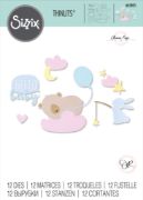 Picture of Sizzix Thinlits Dies By Olivia Rose 12/Pkg-Hello Baby