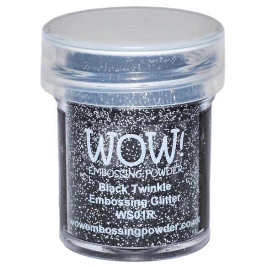 Picture of WOW! Embossing Powder 15ml Black Twinkle