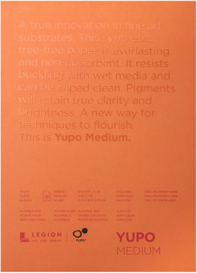 Picture of Yupo Paper 5"X7" 10 Sheets/Pkg White 74lb