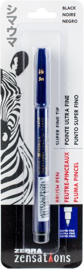 Picture of Zebra Zensations Super Fine Tip Brush Pen Black