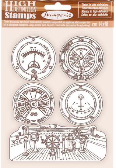 Picture of Stamperia Cling Rubber Stamp 5.5"X7" Enginess, Lady Vagabond Lifestyle