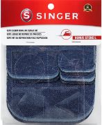 Picture of Iron-On Patch Repair Kit 12/Pkg Assorted Denim