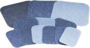 Picture of Iron-On Patch Repair Kit 12/Pkg Assorted Denim