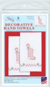 Picture of Jack Dempsey Stamped Decorative Hand Towel Pair 17"X28" Stocking
