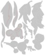 Picture of Sizzix Thinlits Dies By Tim Holtz 9/Pkg Holiday Brushstroke