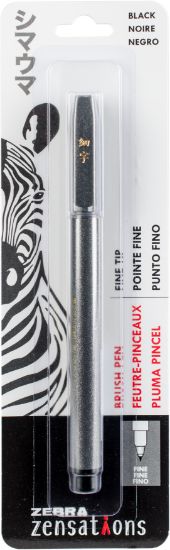 Picture of Zebra Zensations Fine Tip Brush Pen Black