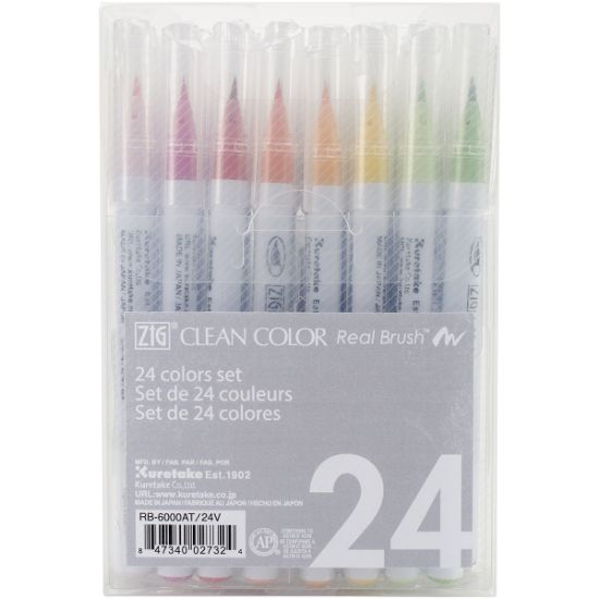 Picture of Zig Clean Color Real Brush Markers 24/Pkg 