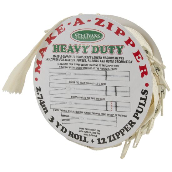 Picture of Make-A-Zipper Kit Heavy-Duty 3yd Cream