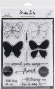 Picture of Maker Forte Clear Stamps By Varada Sharma Designs 6"X8"-Build A Butterfly Add On