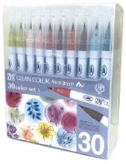 Picture of Kuretake Zig Clean Color Real Brush Markers 30/Pkg