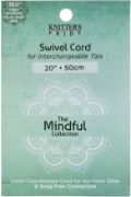 Picture of Knitter's Pride-Mindful Swivel Cords 11" (20" W/Tips)-Teal