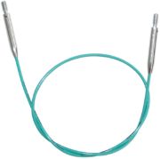 Picture of Knitter's Pride-Mindful Swivel Cords 11" (20" W/Tips)-Teal