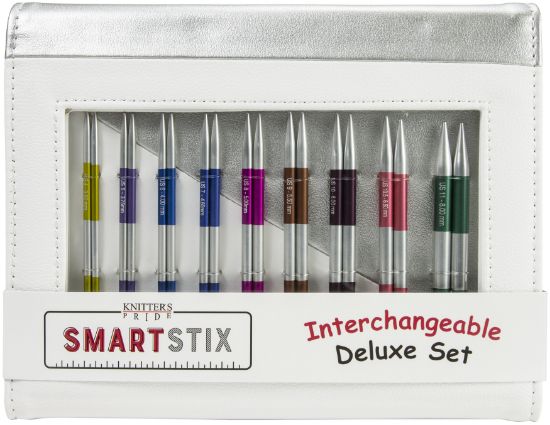 Picture of Knitter's Pride-SmartStix Deluxe Interchangeable Needles Set Sizes 4/3.5mm To 11/8mm